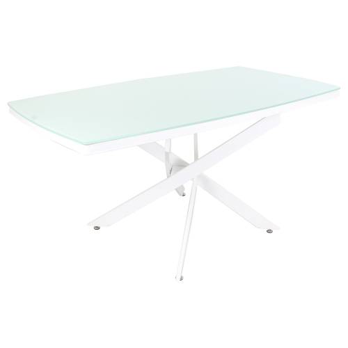 Table d'appoint avec plateau en verre, base moderne ICARO design